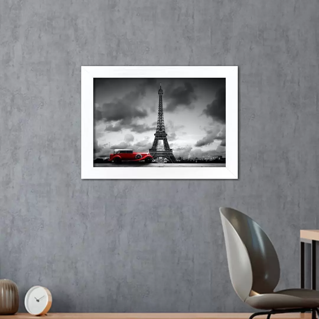Quadro Decorativo Carro em Paris - Imagem 2