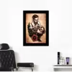 Quadro Decorativo Barbeiro Vintage - Moldura Preta -