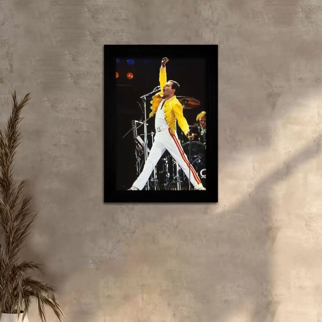 Quadro Decorativo Artistas - Mercury - Mercury - Moldura Preta -