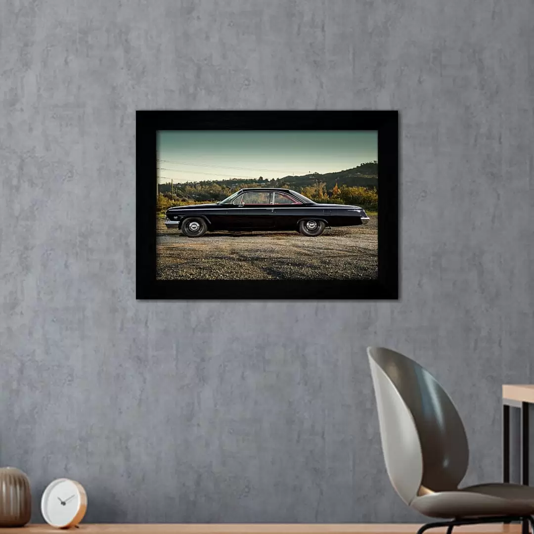 Quadro Decorativo Black Opala - Moldura Preta -