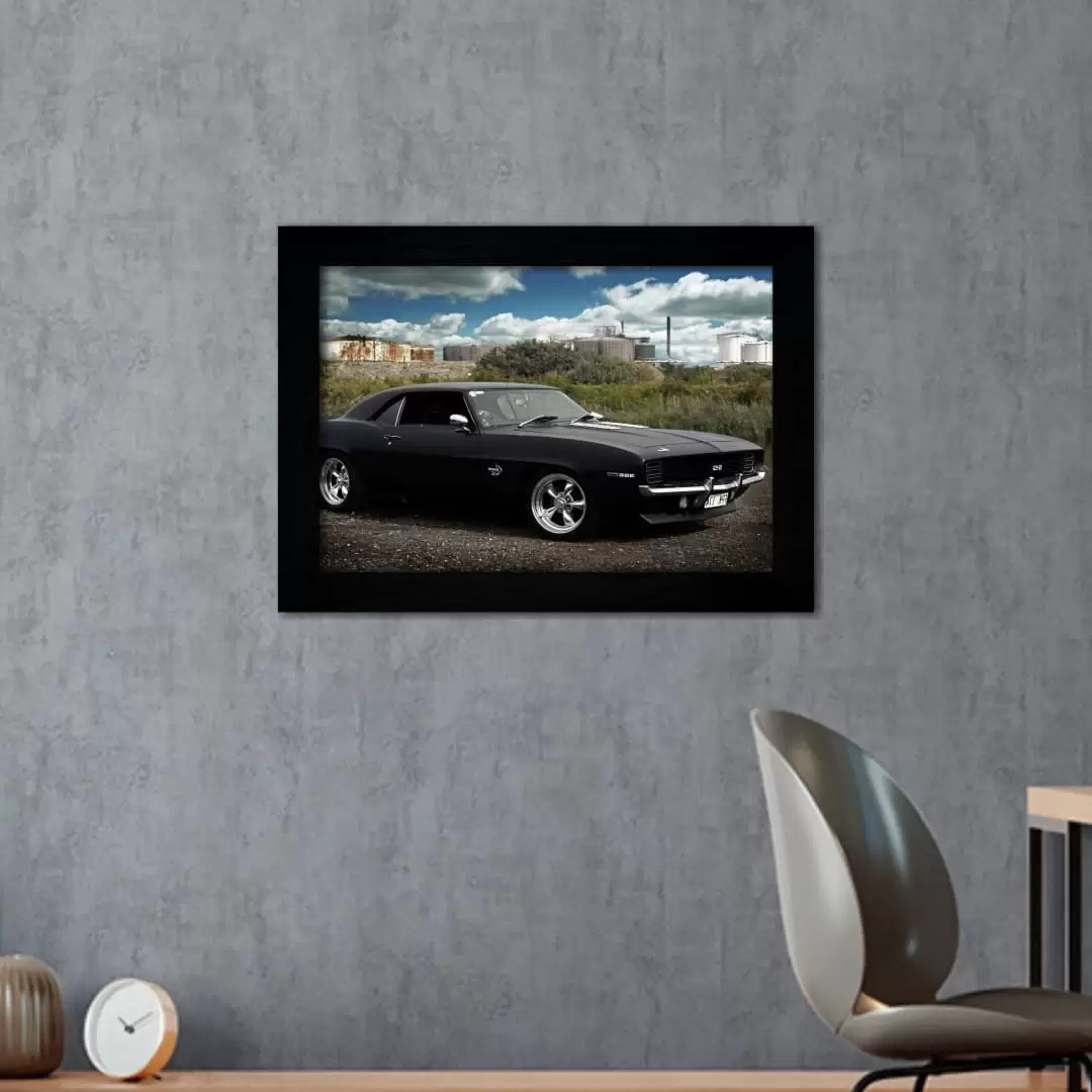 Quadro Decorativo Veículos - Carros - Moldura Preta - Quadro Decorativo Veículos - Carros - Moldura Preta -