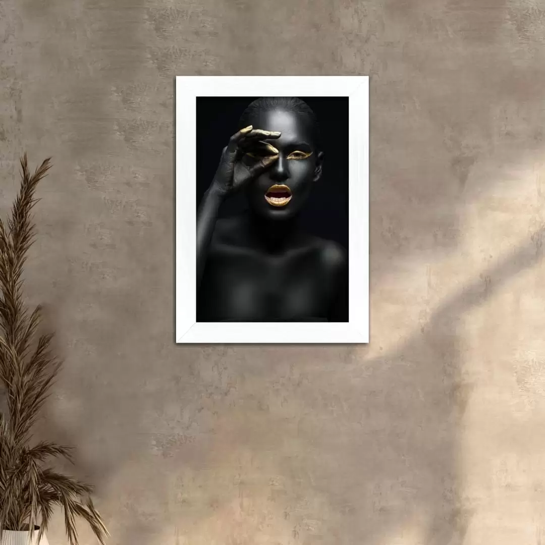 Quadro Decorativo Mulher Negra-Olhar - Imagem 2