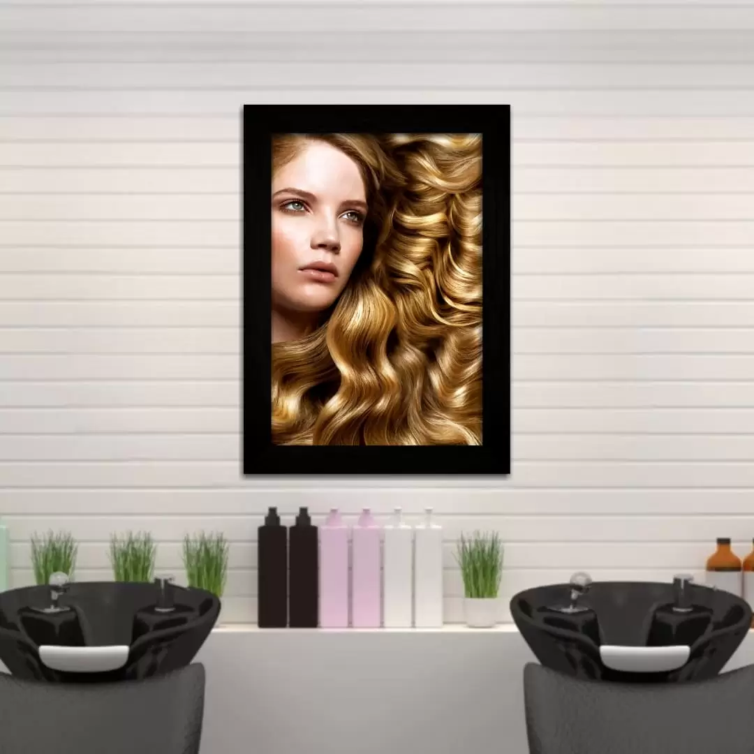 Quadro Decorativo Moda - Loiros - Moldura Preta -