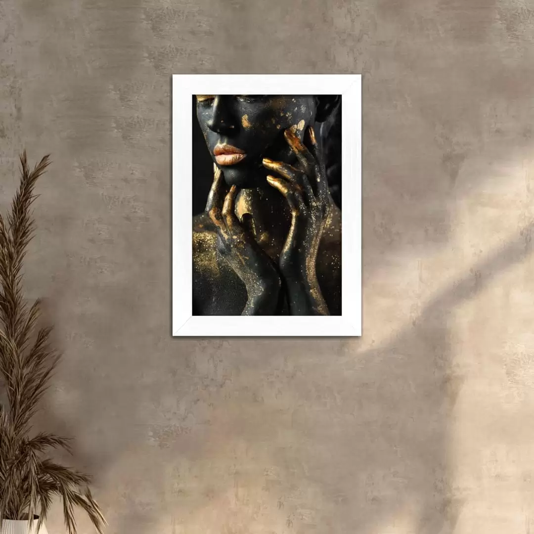 Quadro Decorativo Pó Dourado - Imagem 2