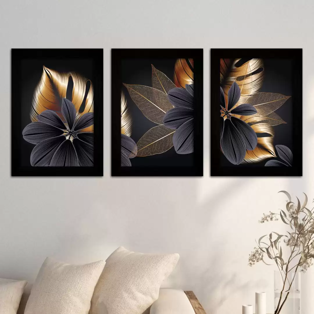 3648 Kit-3-Quadros-Plantas-Chic