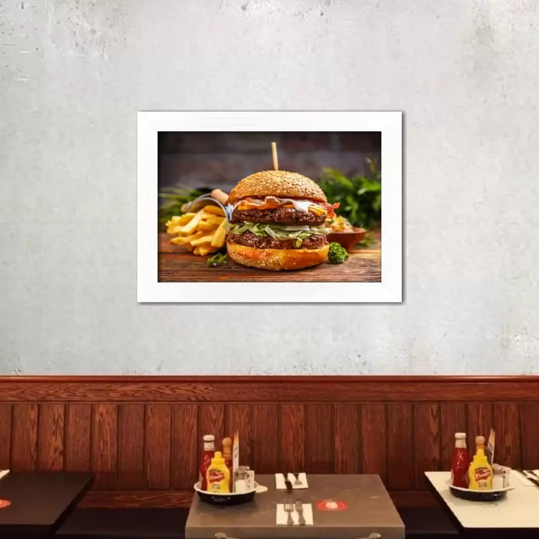 Quadro Decorativo Alimentos - Hambúrguer - Imagem 2