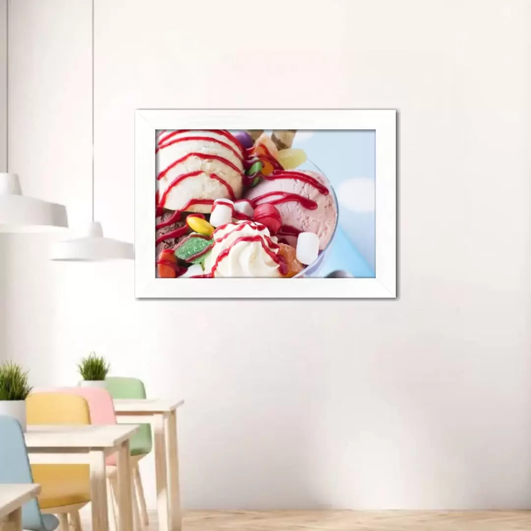 Quadro Decorativo Cobertura de Morango - Imagem 2