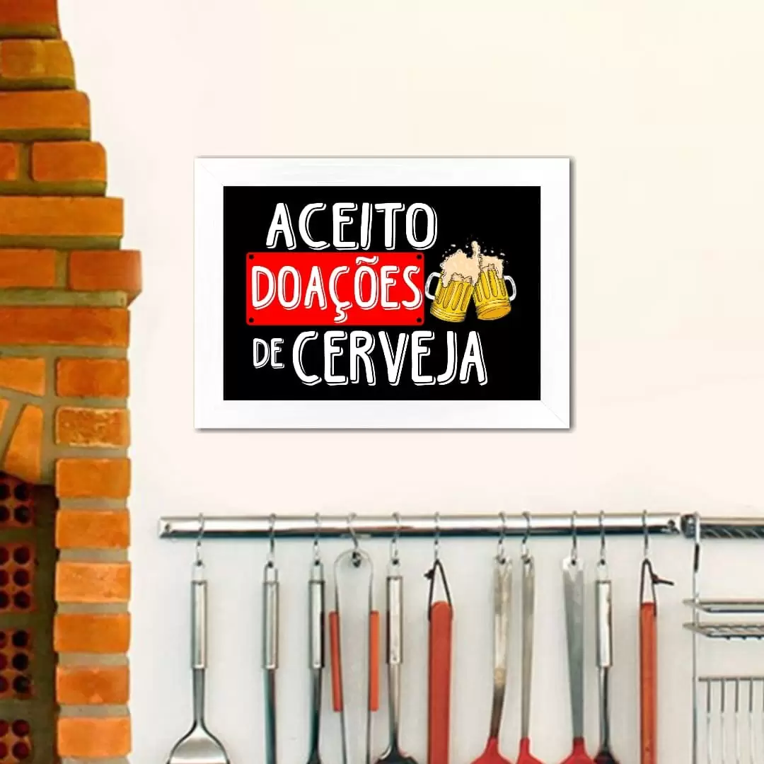Quadro Decorativo Frase - AceitoDoações - Imagem 2