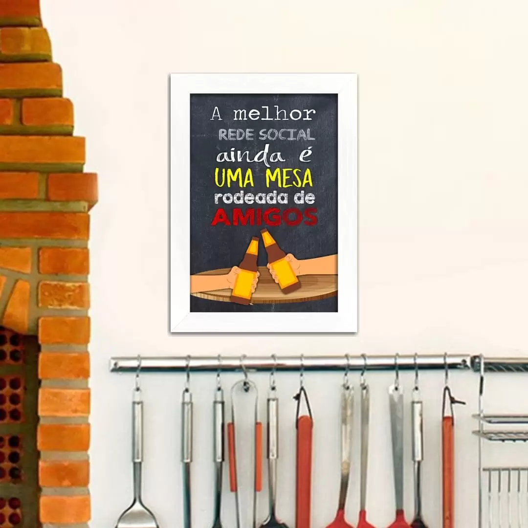 Quadro Decorativo Frase - Melhor rede - Imagem 2
