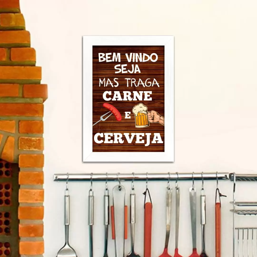 Quadro Decorativo Frase Bem vindo seja - Imagem 2