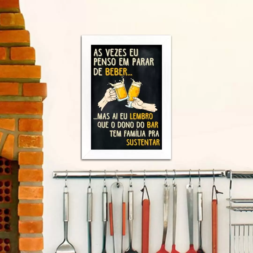 Quadro Decorativo Frase - As vezes - Imagem 2