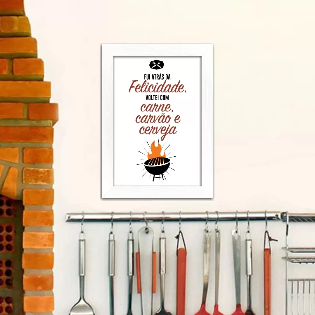 Quadro Decorativo Frase - Fui atrás... - Imagem 2