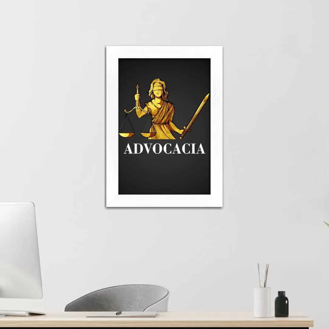 Quadro Decorativo Justiça Advocacia - Imagem 2
