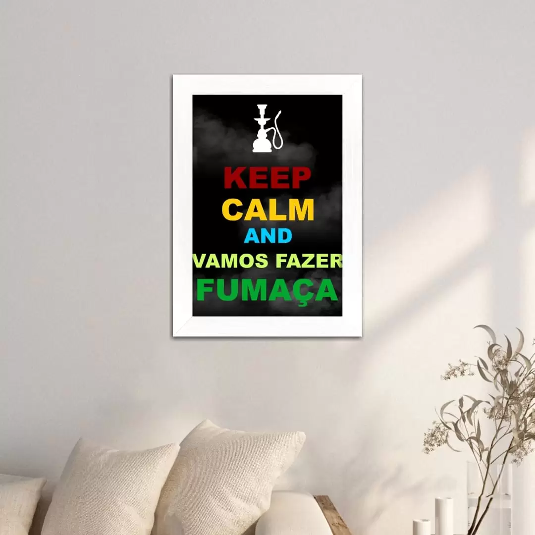 Quadro Decorativo Frase Fazer-Fumaça - Imagem 2