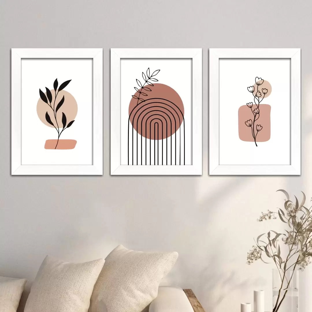 Kit-3 Quadros Abstrato Boho-Chic - Imagem 2