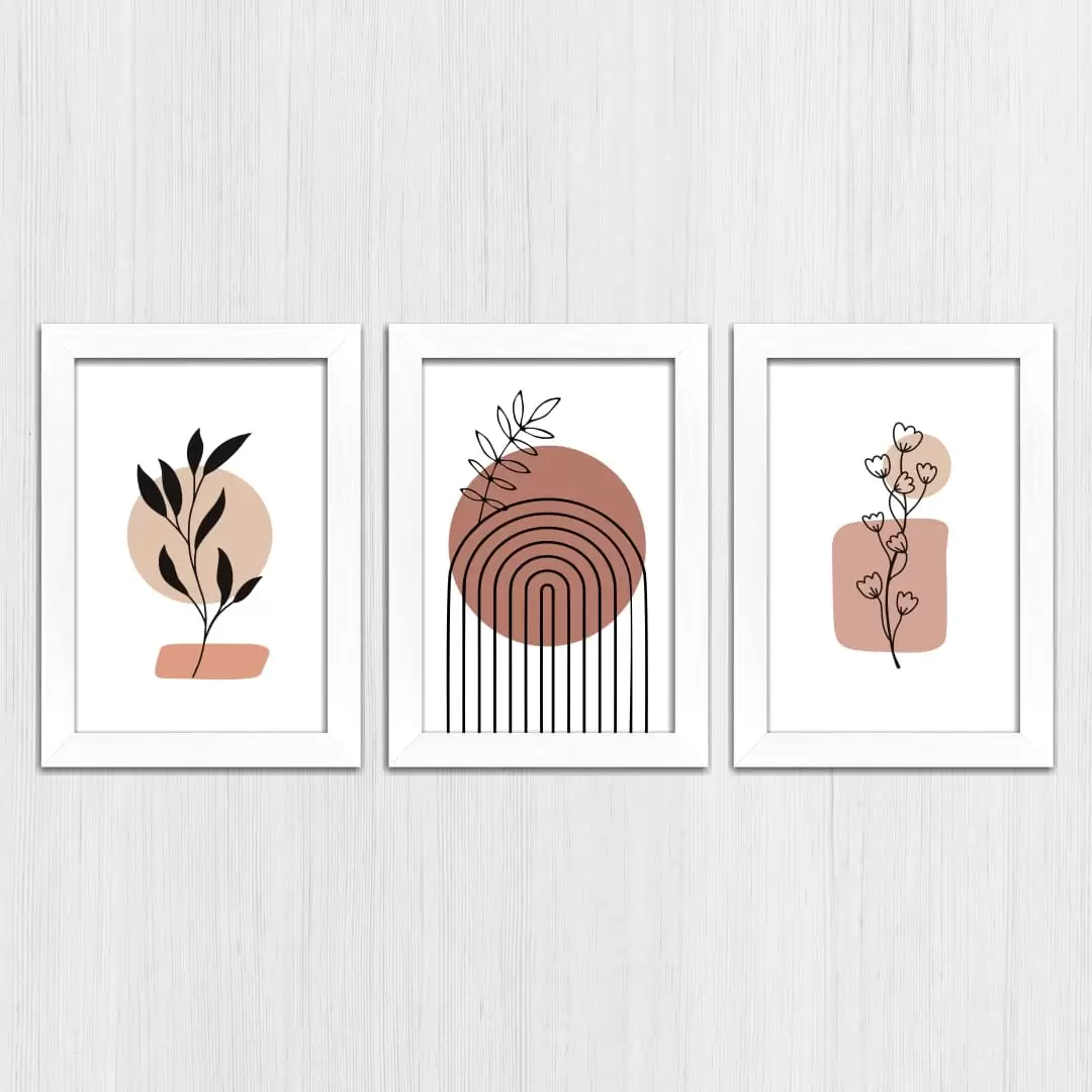 Kit-3 Quadros Abstrato Boho-Chic - Imagem 4
