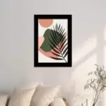 Quadro Decorativo BohoChic - Planta - Moldura Preta -