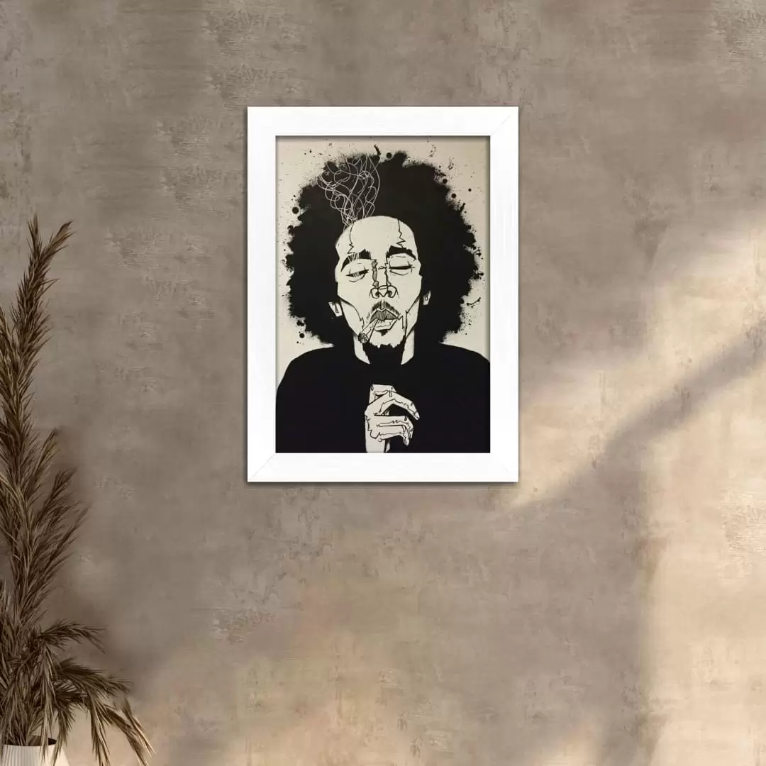 Quadro Decorativo Bob-Marley Art - Imagem 2