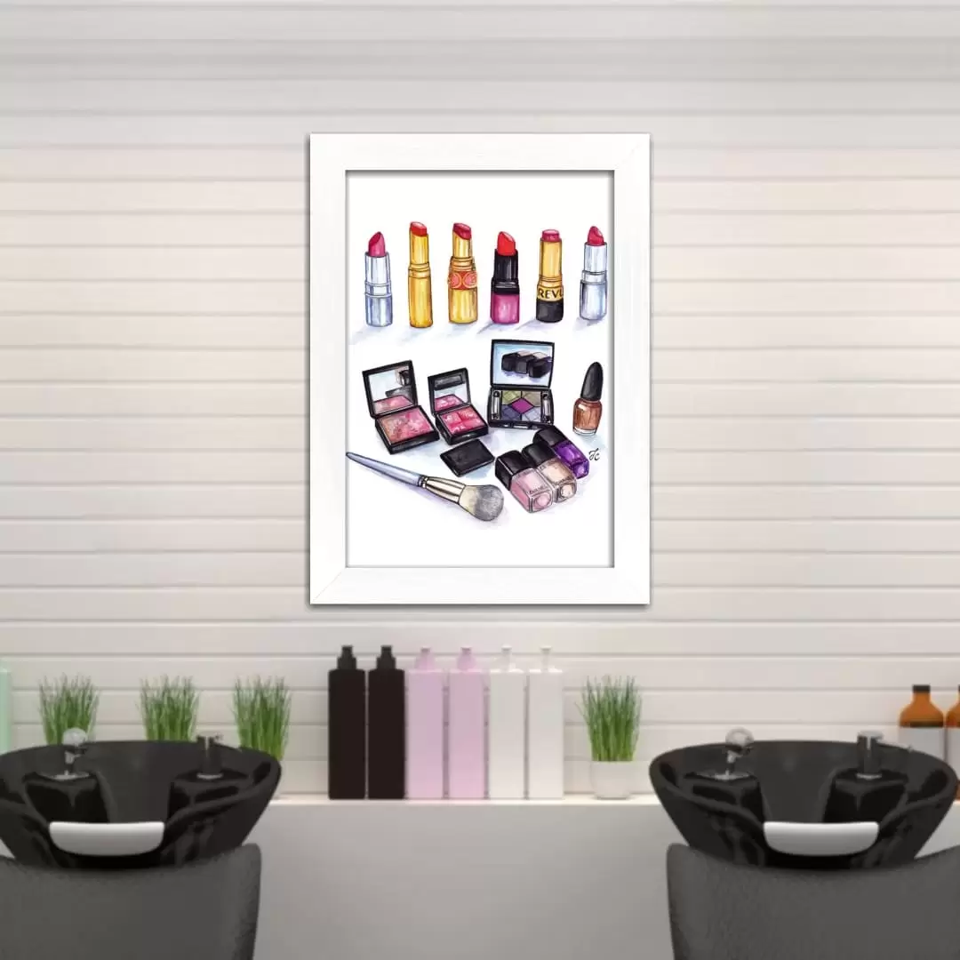 Quadro Decorativo Maquiagens e Batons - Imagem 2