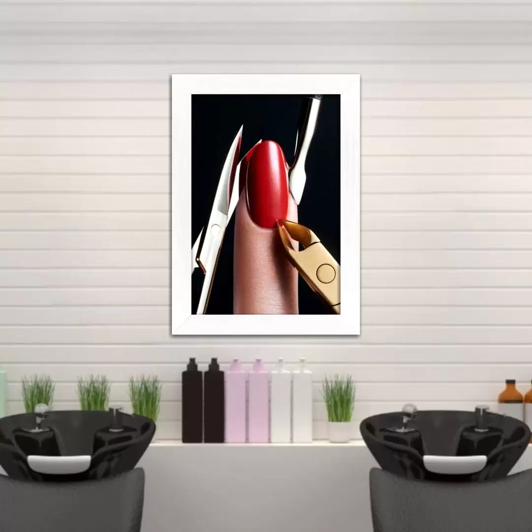 Quadro Decorativo Unha Vermelha - Imagem 2