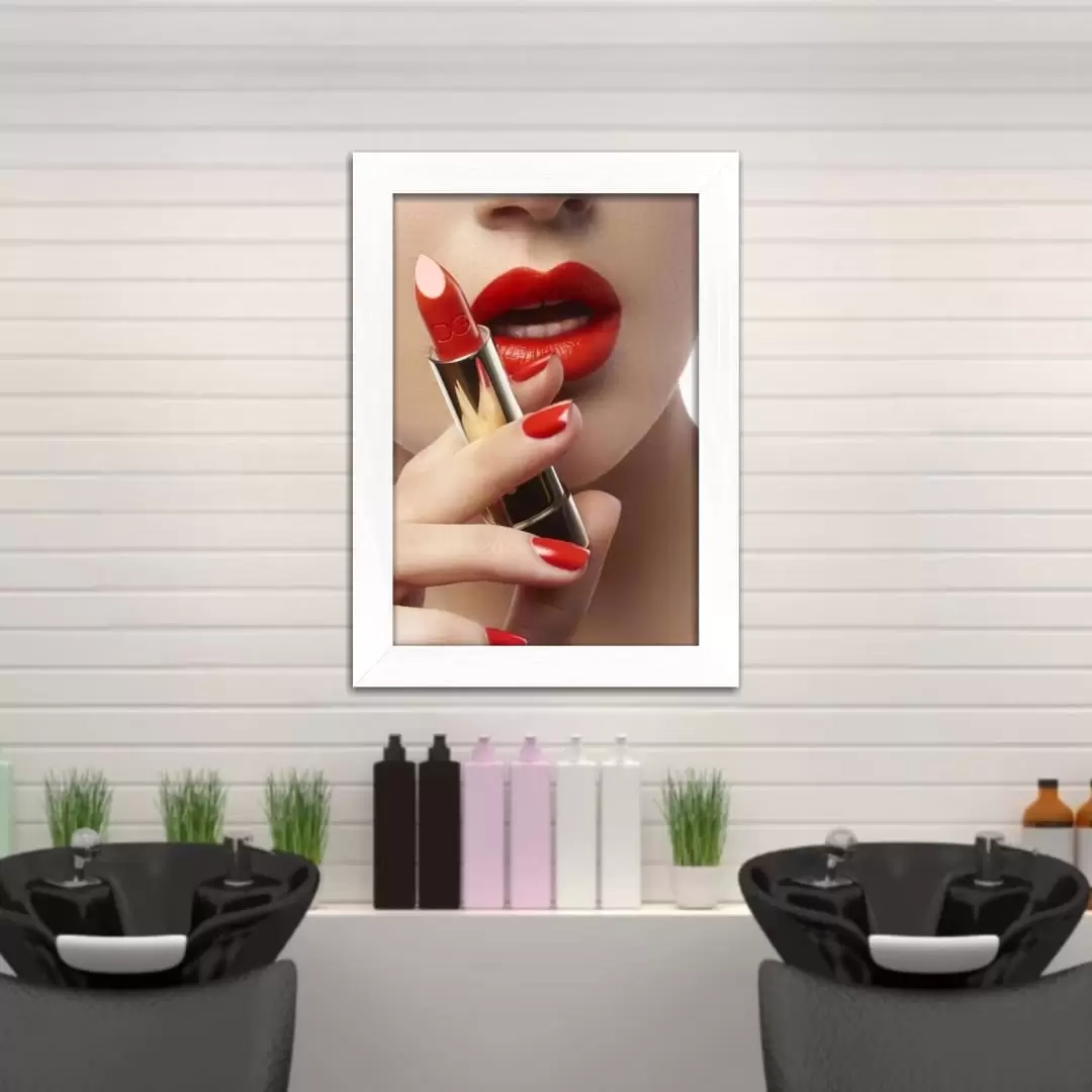 Quadro Decorativo Lábio Vermelho - Imagem 2