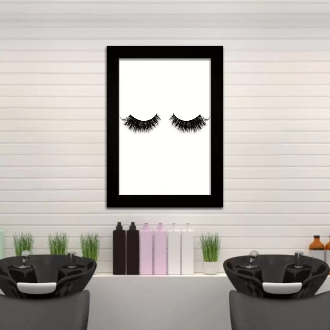Quadro Decorativo Frase - Quadro Decorativo Moda - Cílios - Moldura Preta - Quadro Decorativo Frase - Quadro Decorativo Moda - Cílios - Moldura Preta -