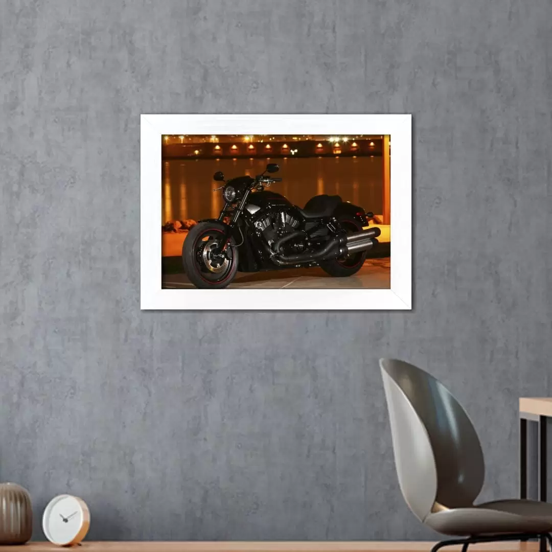 Quadro Decorativo Harley Preta - Imagem 2