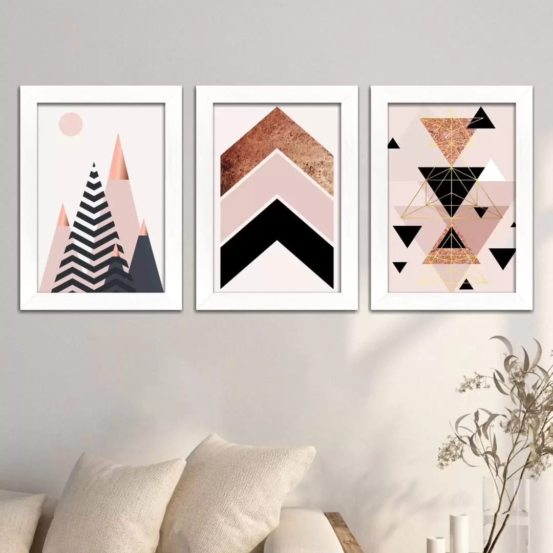 Kit 3 Quadros Geométrico-Abstrato - Imagem 2