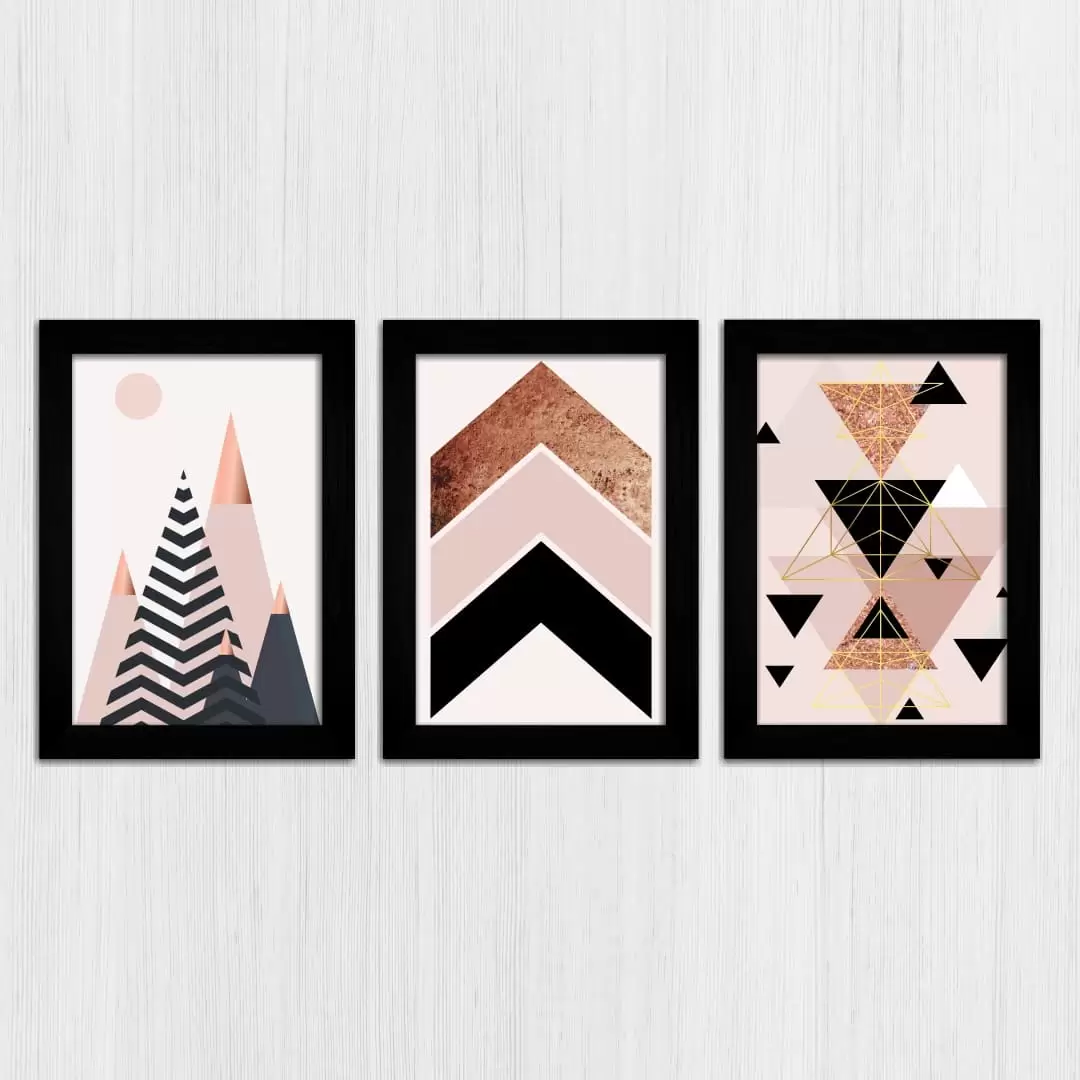 Kit 3 Quadros Geométrico-Abstrato - Imagem 3