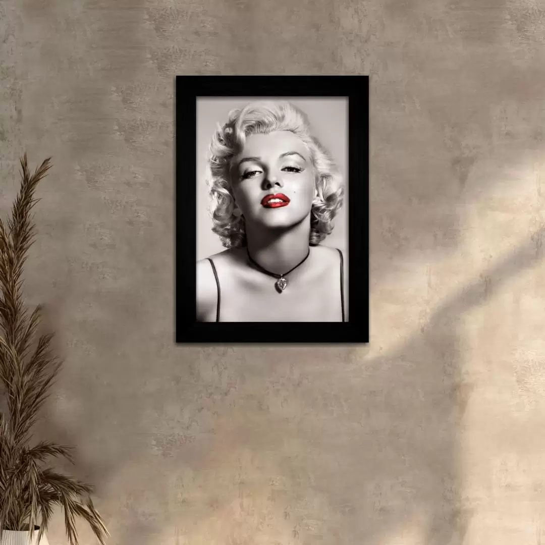 Quadro Decorativo Marilyn-Monroe Modelo - Moldura Preta -