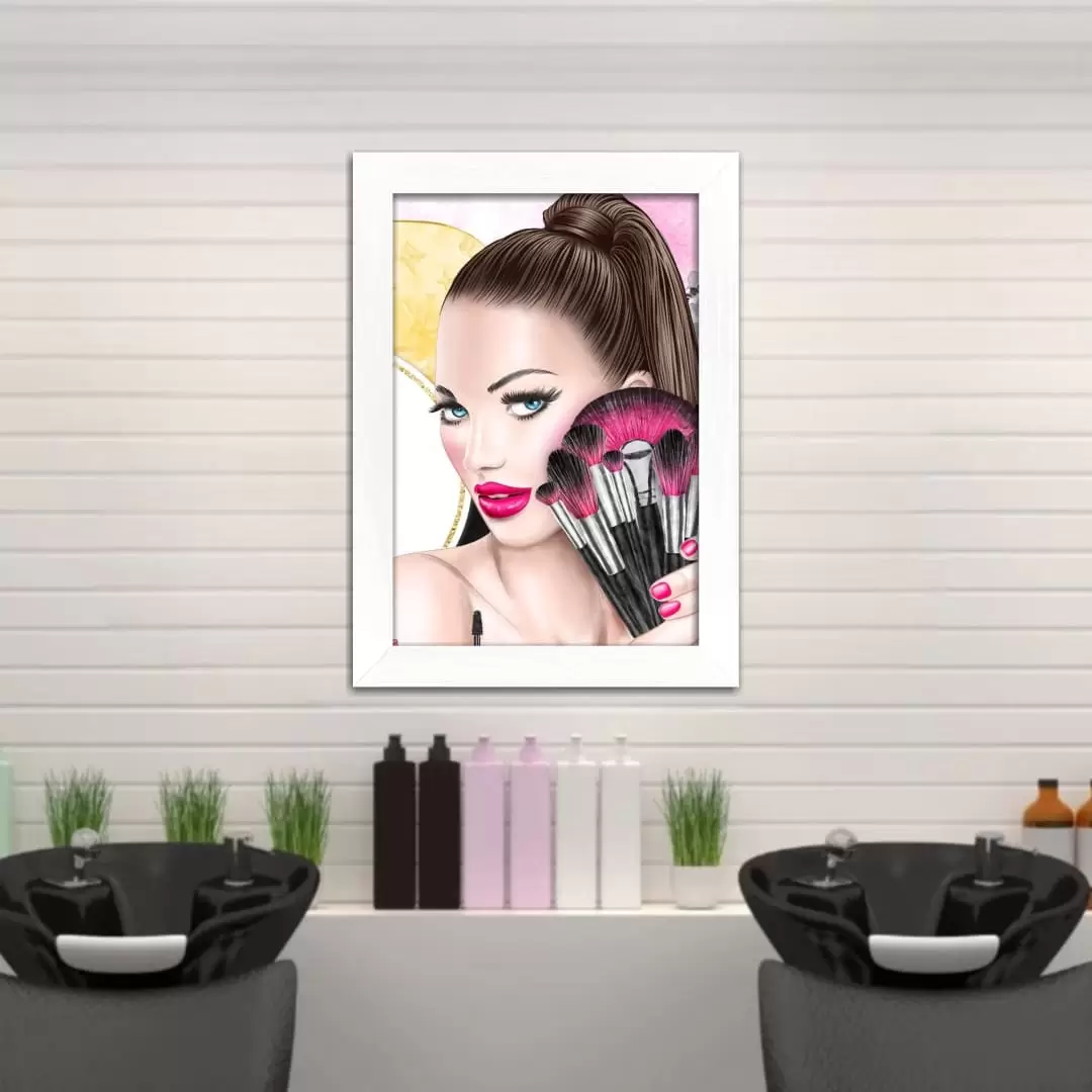 Quadro Decorativo Kit Maquiagens - Imagem 2