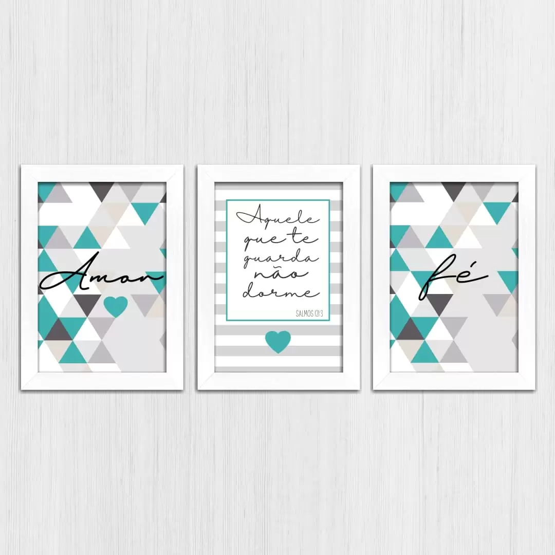 Kit 3 Quadros - Amor-Fé... - Imagem 4