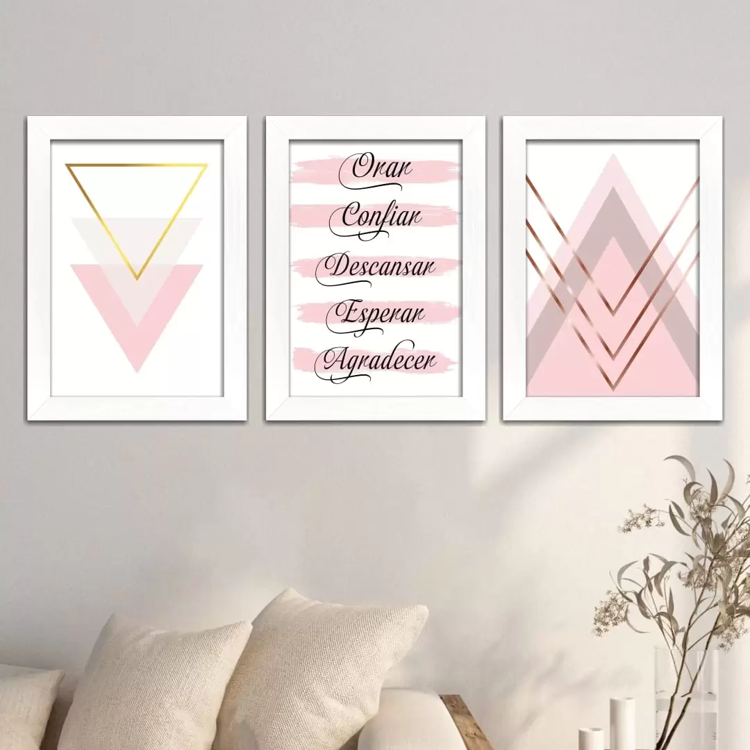 Kit 3 Quadros Orar-Confiar - Imagem 2