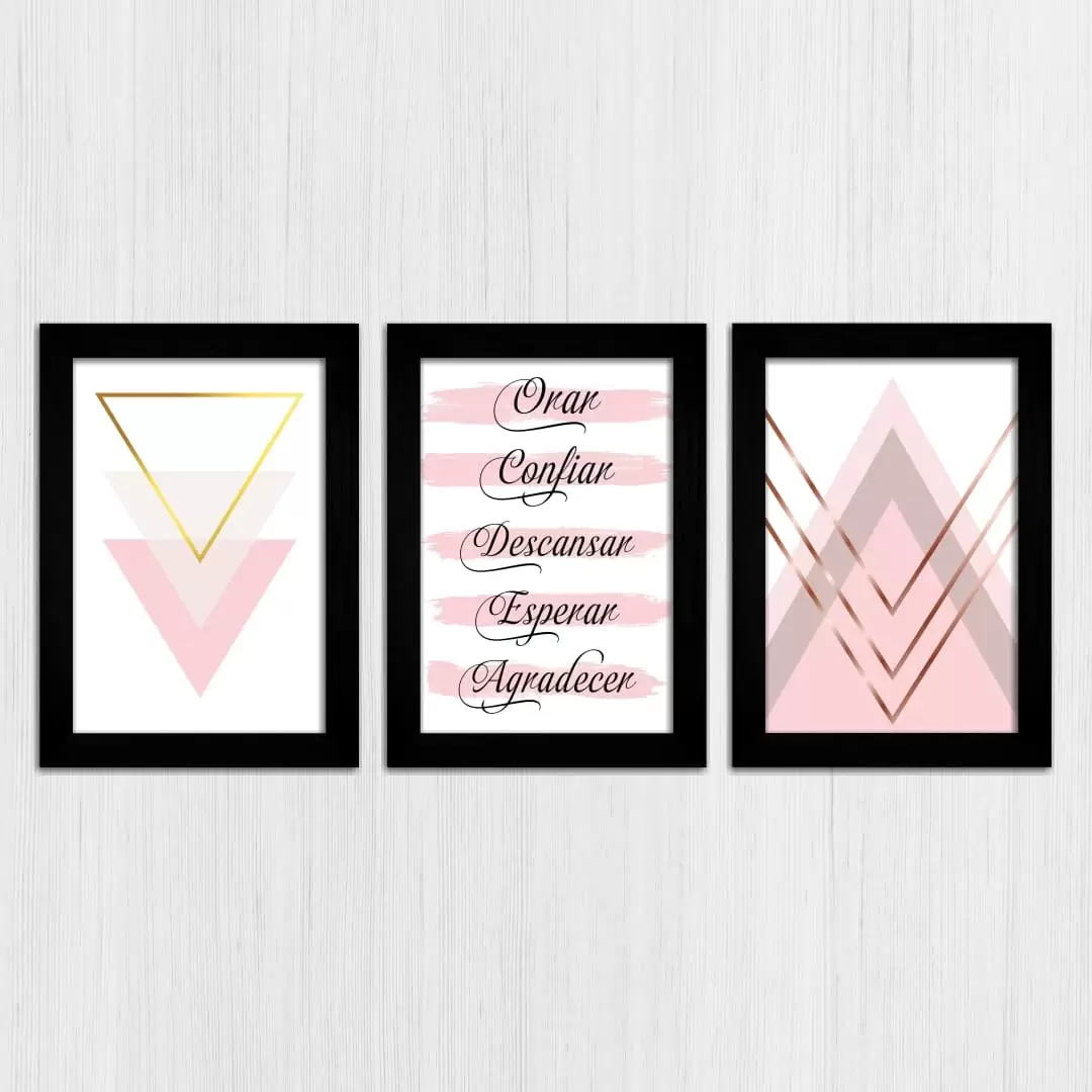 Kit 3 Quadros Orar-Confiar - Imagem 3