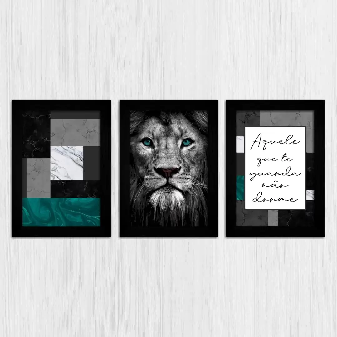 Kit 3 Quadros Aquele-que-te-guarda - Imagem 3
