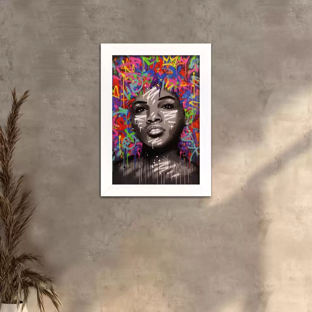 Quadro Decorativo Mulher Negra-Abstrato - Imagem 2