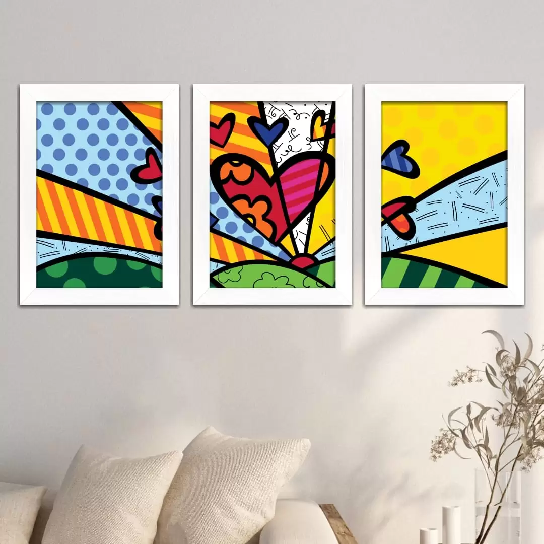 Kit 3 Quadros Abstrato... - Imagem 2