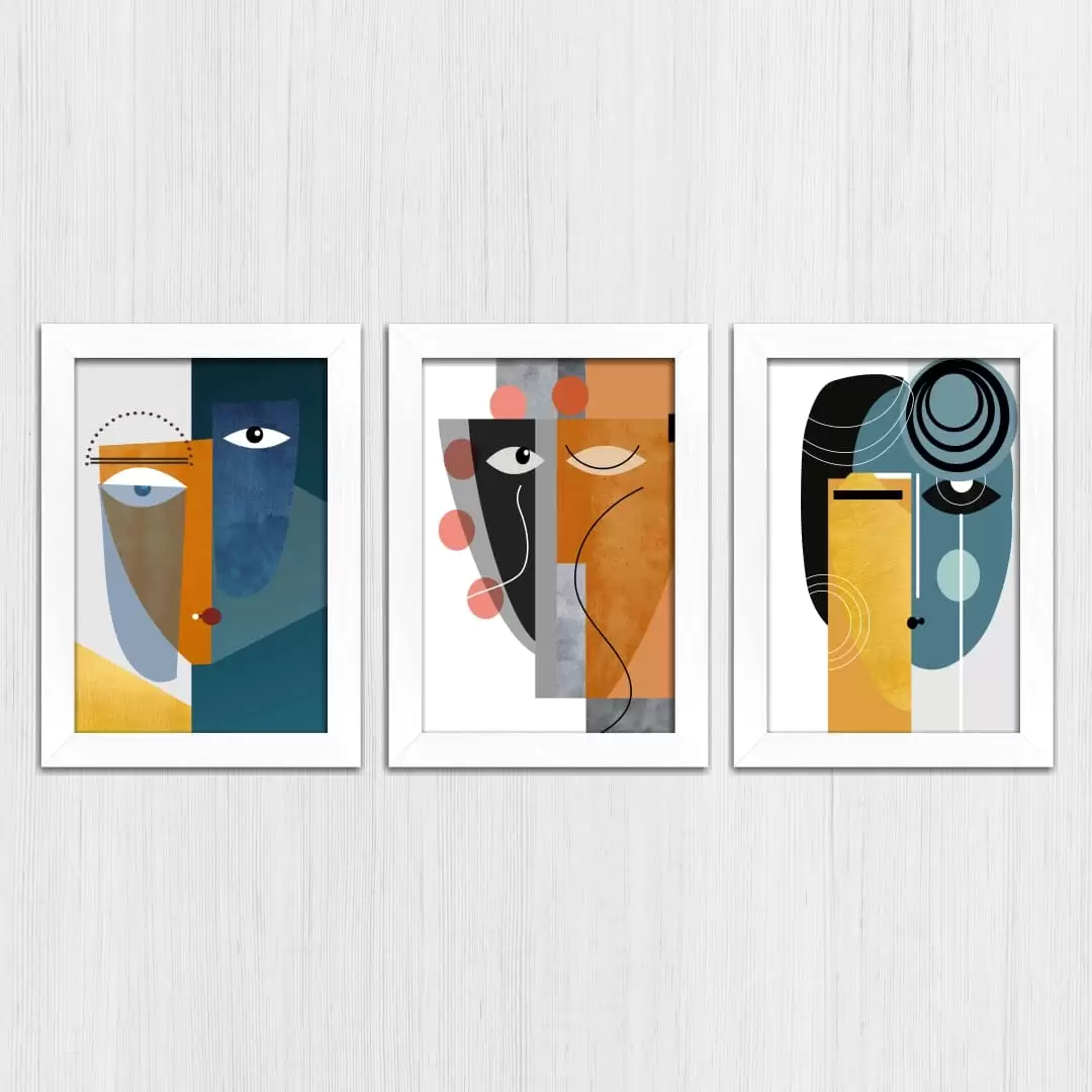 Kit 3 Quadros Mascaras-Abstrato - Imagem 4