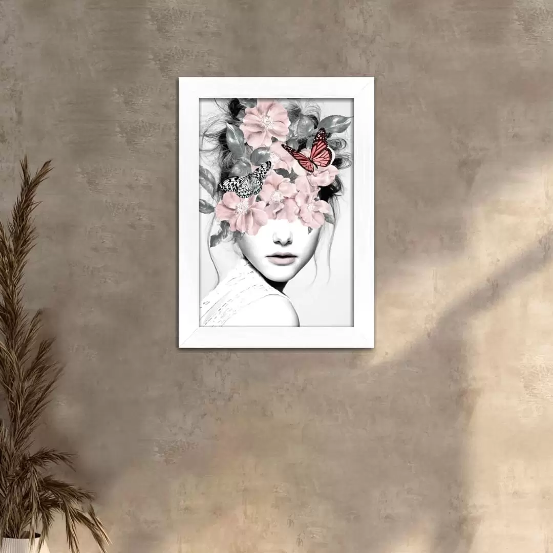 Quadro Decorativo Flores Rosas - Imagem 2