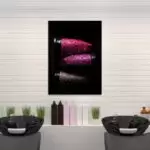 Quadro Decorativo Batons - Moldura Preta -