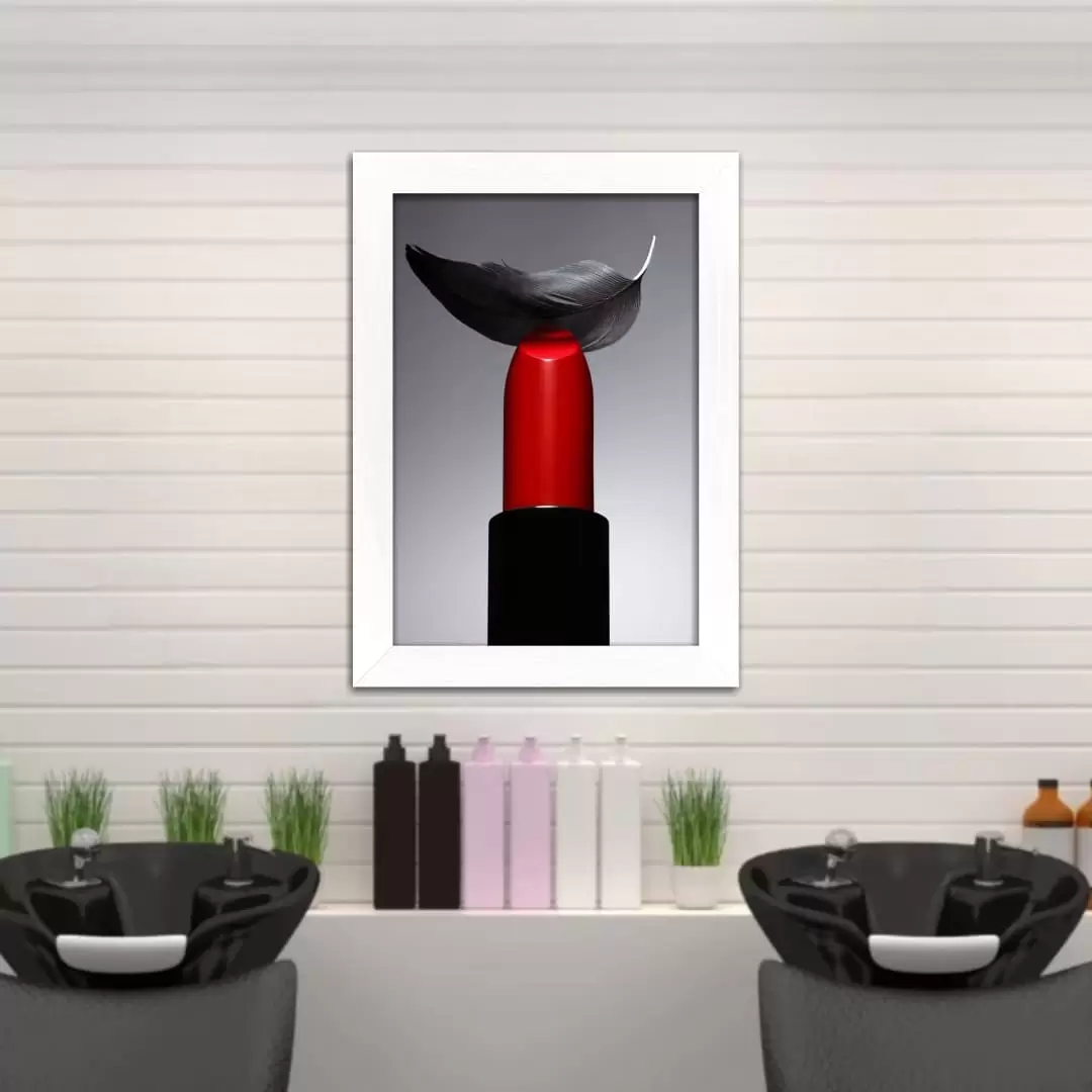 Quadro Decorativo Batom Pena - Imagem 2