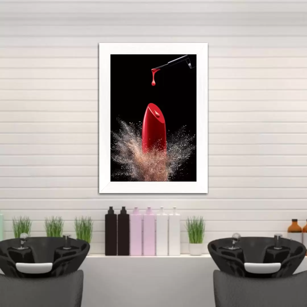 Quadro Decorativo Batom Vermelho - Imagem 2