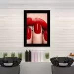 Quadro Decorativo Moda - Rubby - Moldura Preta -