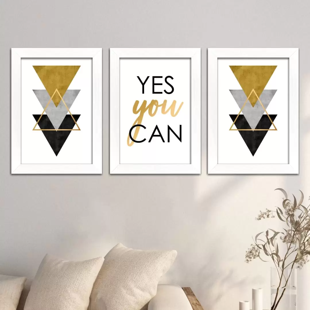 Kit 3 Quadros Yes-you-can - Imagem 2
