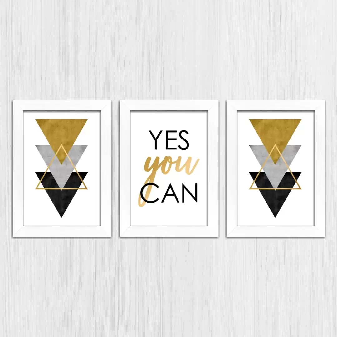 Kit 3 Quadros Yes-you-can - Imagem 4