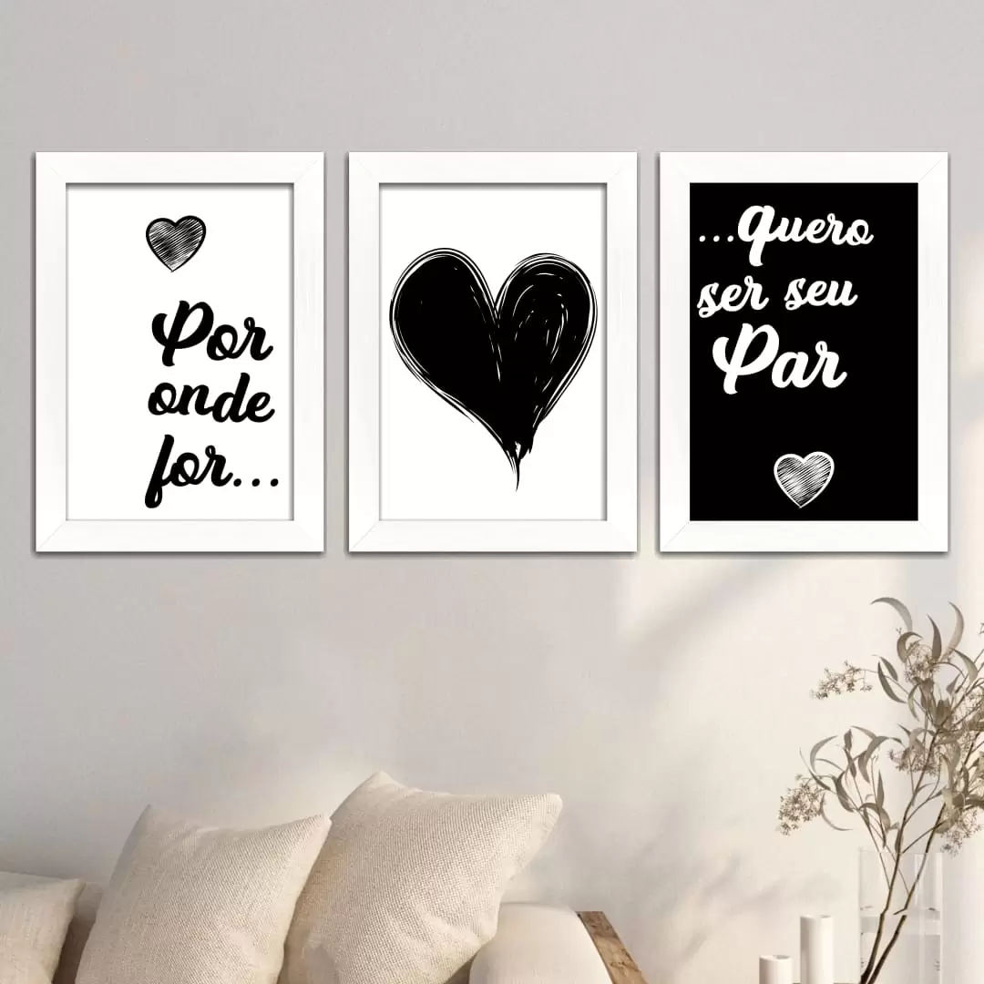 Kit 3 Quadros - Por onde for... - Imagem 2