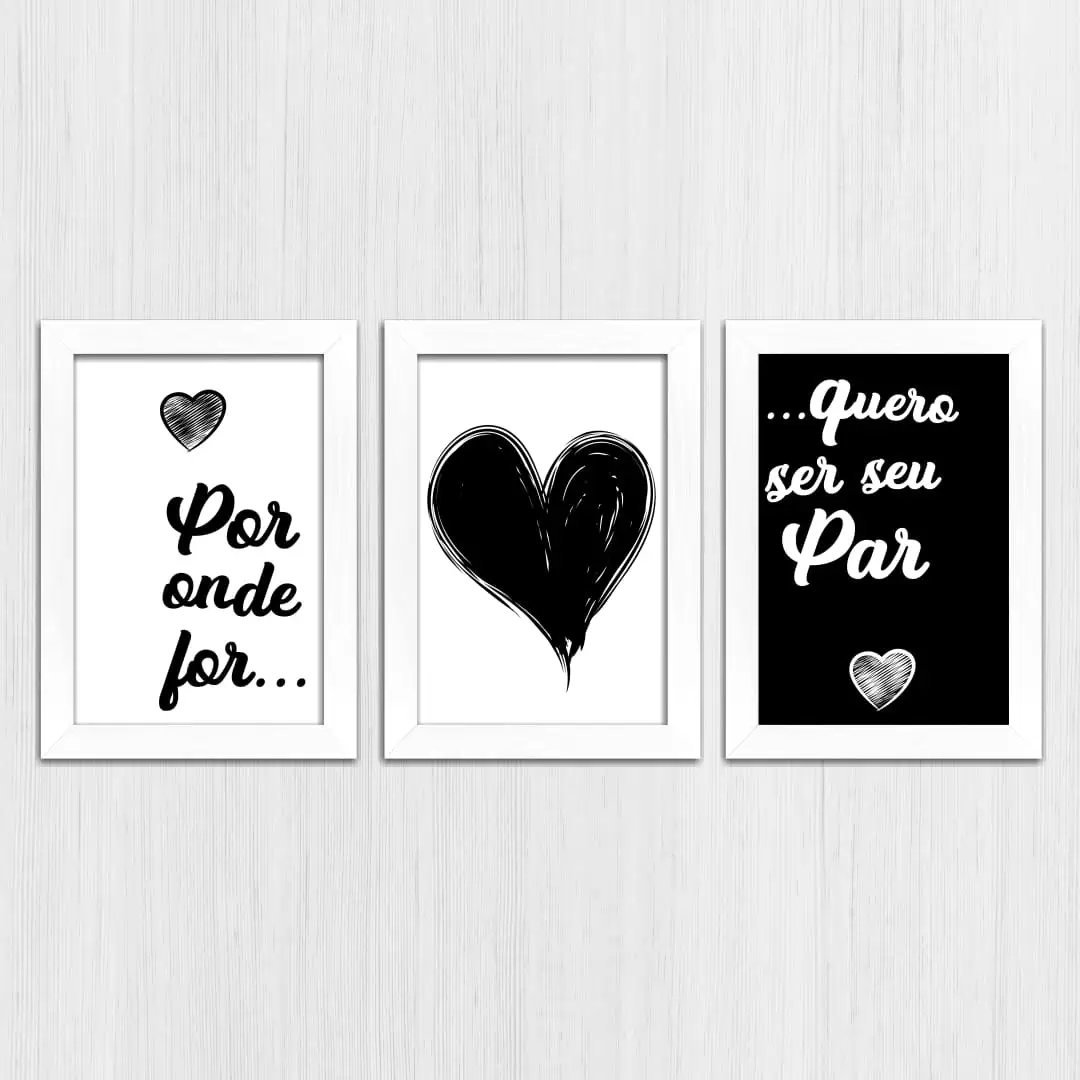 Kit 3 Quadros - Por onde for... - Imagem 4