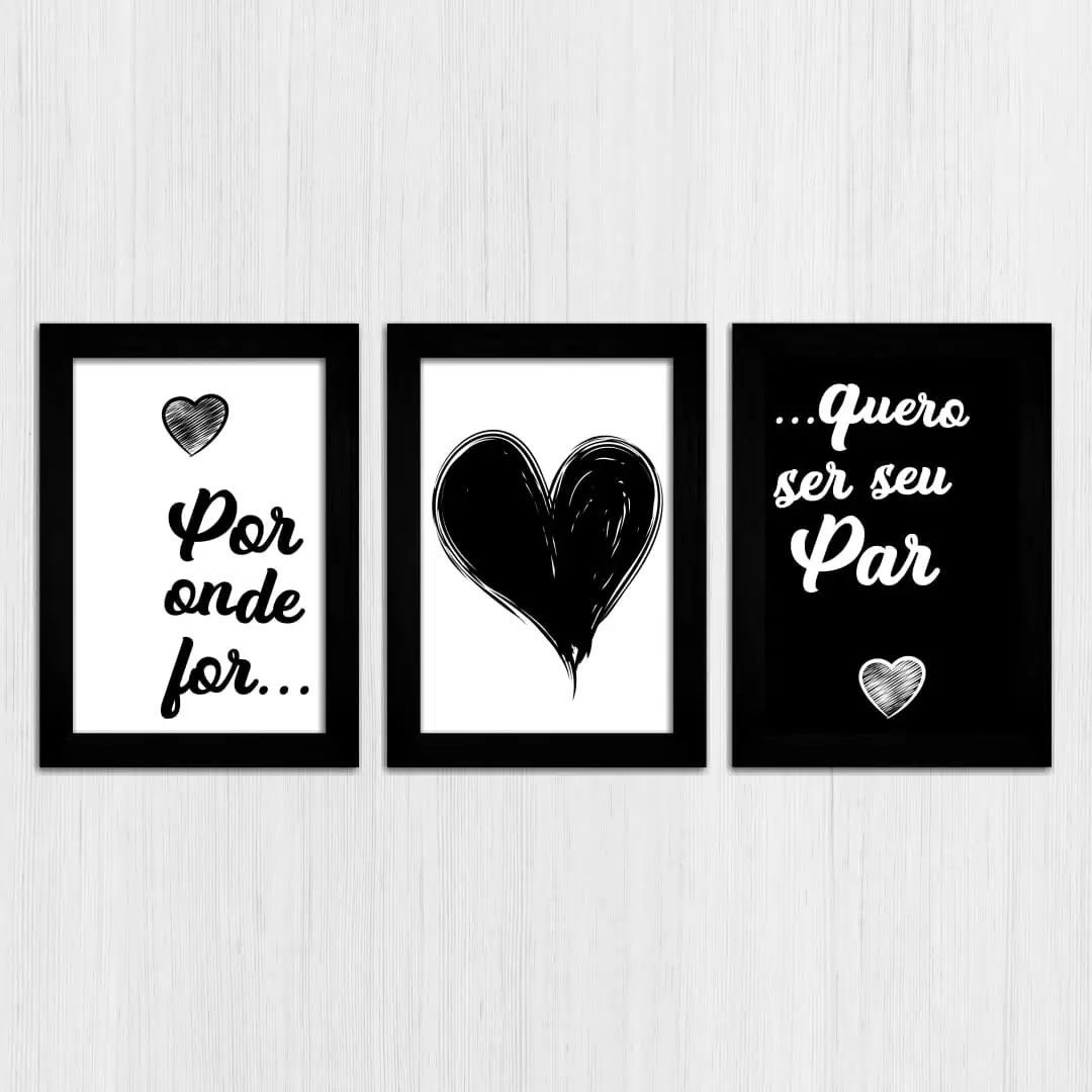 Kit 3 Quadros - Por onde for... - Imagem 3