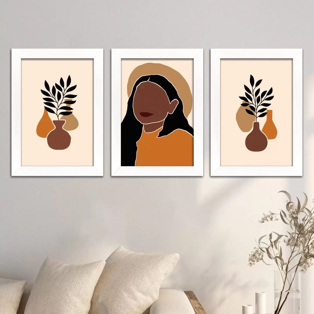 Kit 3 Quadros Mulher-Mosaico - Imagem 2