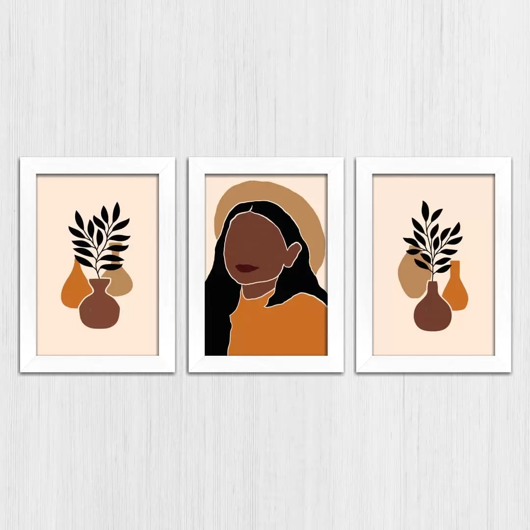 Kit 3 Quadros Mulher-Mosaico - Imagem 4